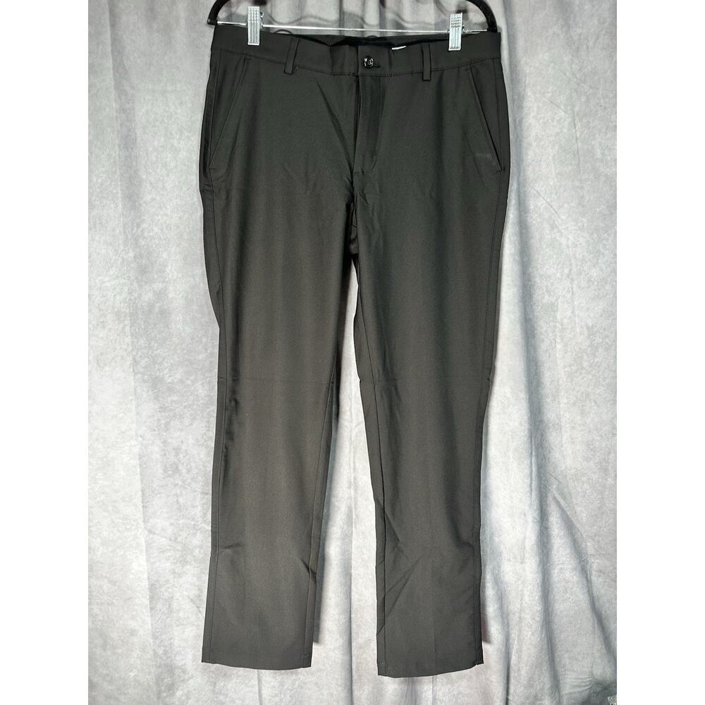 Greg Norman Golf Performance Pants Men's 32x30 Black Stretch Waist Slash Pocket